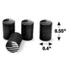 Subdued American USA Flag Black White Military Tactical Tire Rim Wheel Aluminum Valve Stem Caps