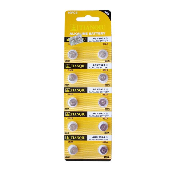 Gernal Tianqiu 10PCS Ag3 Lr41 392 Sr41Sw Alkaline Battery