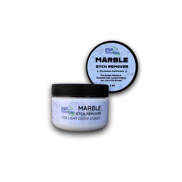 Marble Etch Remover Polishing Powder – Restores Light Etches on Marble, Travertine, Limestone & Calcite Stones – Easy DIY Use – No Special Tools, 1 oz. for Small Areas