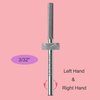 BITNBITH Nail Drill Bit Professional Safety Carbide Nature Nail Buffer Drill Bit 3/32” Cuticle Dead Skin Remover,Nail Prepare Bit Nail Bed File Manicure Two Way Rotate for Home Salon,3XF-Flat