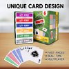 GSE Games & Sports Expert 6-Deck Nertz Card Game, Standard Playing Cards Bulk with 6 Unique Colors, Multiplayer Solitaire Cards Compatible with Poker, Blackjack, Rummy, Go Fish, Bridge