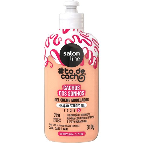 Salon Line - Linha #ToDeCacho (Cacho dos Sonhos) - Gel Creme Modelador Extra Forte 310 Gr - (#IGotCurls (Dream Curls) Collection - Extra Strong Styling Gel Net 10.93 Oz)