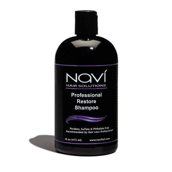 Navi Professional Strength Hair Loss Shampoo for Hair Growth, DHT Blocker Shampoo for Thinning Hair with Biotin Keratin and Vitamin E, Paraben and Sulfate Free, Hair Regrowth for Men and Women, 16 oz