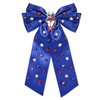 Boderier 4th of July Hair Bows for Women Red White Blue Stars Hair Bow Clips Jeweled Patriotic Ribbon Hair Clips Independence Day Hair Accessories Fourth of July Party Favors Star Blue