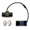 Motorcycle Water Temp Gauge Fahrenheit Display 32~248F Over-Temperature Alert, Universal Digital Temperature Meter with Temp Sensor Adapter for Most Car Marine Motorcycle Digital Meter(Blue,22mm)