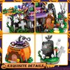 qesfir Haunted House Building Blocks Set - Christmas Building Toys Kit for Kids Halloween Displayable Model Thanksgiving Gift for Boy Gir
