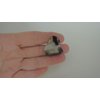 Generic Small mini clear brown black white gray marbled hair claw clip