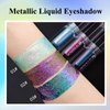 Arousar Metallic Liquid Eyeshadow 3pcs, Chameleon Metallic Eyeshadow Multi-Color Shifting, Highly Pigmented and Shimmer Eye Makeup, Long Lasting Cosmetics, 3 Colors