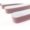 Yueton 20pcs 100/180 Grit Curve Double Sided Zebra File Emery Board Nail Files