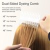 Comb for Hair Styling and Foiling, 4Pcs Salon Balayage Comb, Instant Styling with Double-Sided Teeth, Fish Shape Hair Dyeing and Teasing Comb, Lightweight Highlighting Comb with Static-Free Design