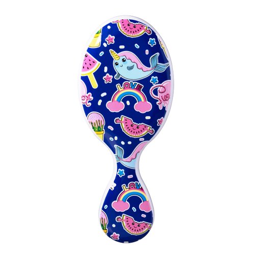 Wet Brush Squirt Detangler Hair Brushes - Fantasy, Happy Hair - Mini Detangling Brush with Ultra-Soft IntelliFlex Bristles Glide Through Tangles with Ease - Pain-Free Comb for All Hair Types