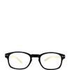 SAV Eyewear Bamboo 2550 Black Round Reading Glasses, 35 mm + 3