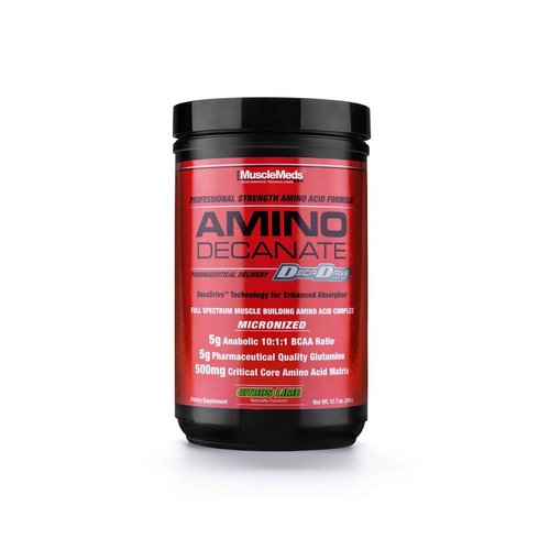 MuscleMeds - Amino Decanate, Full Spectrum Muscle Building Amino Acid Complex (Watermelon, 13.3 oz)