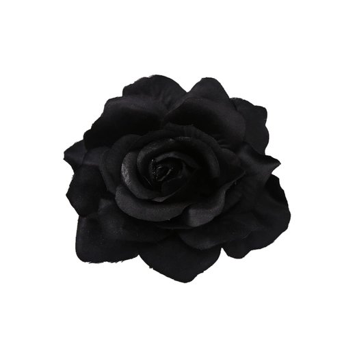 Black Flower Rose Hair Clips for Women Flower Rose Brooch Pin up Girls Floral Hair Accessories Clip Flower Barrettes for Women Girls Birthday Christmas Gifts