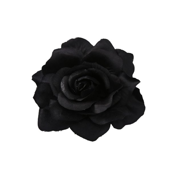 Black Flower Rose Hair Clips for Women Flower Rose Brooch Pin up Girls Floral Hair Accessories Clip Flower Barrettes for Women Girls Birthday Christmas Gifts