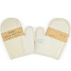 2 Pcs Aimisin Natural Loofah Gloves, Skin Cleansing Tool Loofah Body Cleaner Exfoliate Your Skin For Men and Women When Bath Spa and Shower Removing Dead Skin