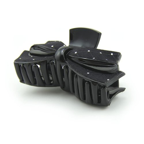 Meilliwish Noble Beautiful Lady Hair Claw Clip 1 PCS(D91)(AllBlack)