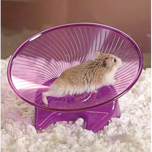 Ware Manufacturing Flying Saucer Exercise Wheel for Small Pets, 5-Inch - Colors May Vary