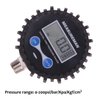 MEASUREMAN 2-1/2" Dial Size Digital Air Pressure Gauge with 1/4'' NPT Bottom Connector and Protective Boot, 0-200psi, Accuracy 1%, Battery Powered with LED Light