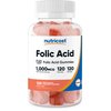Nutricost Folic Acid (Vitamin B9) Vegetarian Gummies (120 Gummies / 1 mg Folic Acid Per Serving) | Folic Acid Supplement for Men & Women