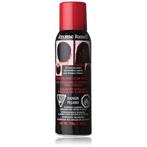 Jerome Russell Hair Color Thickener for Thinning Hair, Black 3.5 oz (Pack of 12)