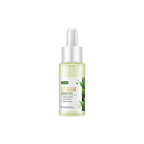 AKARY Green Tea Face Serum Moisturizing & Hyaluronic Acid Oil Control Skin Soothing Skincare Shrink Pores Serum, Natural Facial Serum for Skin Care Breakout Pimple Cutin Repair
