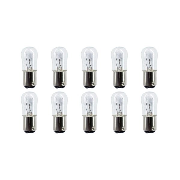 CEC Industries #6S6 DC 48V Bulbs, 48 V, 6 W, BA15d Base, S-6 shape (Box of 10)