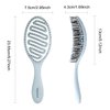 Daily Gard Detangling Brush, Dry and Wet Vented Detangler Hair Brush for Women and Men, Paddle Quick Drying Hairbrush for Wet/Dry/Curly/Thick/Long/Wavy/Damaged Hair, Blue
