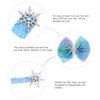 Uonlytech Snowflakes 3pcs Hair Bow Hair Clips Christmas Snowflake Hair Clips for Princess Dress Up Party and Birthday Snowflake