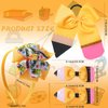 FULANSI Back to School Bow Hair Clips Yellow Pencil Headband Cute Bows Hair Accessories Big Bow Hair Scrunchies Cheer Hair Barrettes for First Day of School Girl Students Teachers Outfits Decor 4PCS