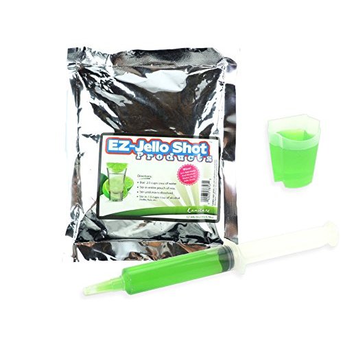 Kamikaze Jello Shot Mix 6.78 oz - Premium Gluten-Free Jello Mix for Tasty Jello Shots - Easy to Make EZ Gelatin Powder Mix for Jello Shots - Adult New Year and Holiday Party Supplies