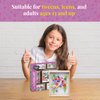 DIY Flower Craft Kit for for Teens & Adults - Make Beautiful Flower Art Piece for Wall - Faux Flower Terrarium Kits - Precut Paper Flowers with Glue - DIY Art & Craft Gifts