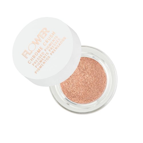 FLOWER BEAUTY By Drew Barrymore Chrome Crush Eyeshadow - Gel Powder + Buildable Formula - Shimmer + Glitter - Eyeshadow Topper (Quartz)