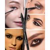 Black Gel Eyeliner Pencil with Sharpener-1Pcs Waterproof Smudgeproof Black Matte Gel Eyeliner,Fade-Proof Eye Liner Pen,Easy-to-Sharpen Pencil for Women Cat Eye/Smoky Eye Makeup,Valentine'day Gift