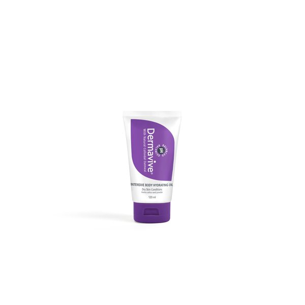 Dermavive Intensive Body Hydrating Oil, Ultra Nourishing, Hydrating Facial Oil, Face and Body Moisturizing Oil, Non-Greasy & Promotes Healthy-Looking Skin, 120ml (4.05 fl oz)