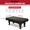 ClawsCover 7/8/9 Feet Billiard Pool Table Covers Waterproof Outdoor Indoor 420D Polyester Cloth Scrathed-Free All Season Rain Dust UV Protection Snooker Furniture Table Cover,7FT-92Lx 52Wx8H Inch