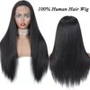 Lace Front Wig Human Hair Straight 13x4 Lace Frontal Straight Wigs for Black Women HD Transparent Brazilian Lace Front Wigs Human Hair Pre Plucked with Baby Hair Natural Hairline 150 Density 18Inch