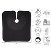 Cricket 50/50 All Purpose Cape for Professional Salon Barbershop Hairdresser, Waterproof Bleach Proof, Haircut Hair Color Gown, Black