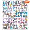 101PCS Little Hippo Hippopotamus Tattoos Temporary Stickers Theme Birthday Party Favors Decorations Supplies Decor Cute Funny Jungle Animals Tattoo Gifts For Kids Boys Girls School Prizes Carnival