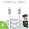 Dual USB-C/PD 60W Fast Charging Cord Compatible with Google Pixel C 32GB Plus 5Gbps Data Transfer for Power Delivery Hi Capacity Charging (White)
