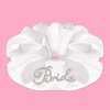 Bride Rhinestone Scrunchie Bachelorette Party Decorations Bride to Be Silk Hair Tie for Bachelorette Party Bridal Shower Headwear Wedding Engagement Bridesmaid Gift
