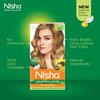 Nisha Creme Permanent Hair Color 100 percent Gray Coverage Hair Dye Easy to Apply Long Lasting Hair Colouring For Ultra Soft Deep Shine Conditioning With Natural Herbs Pack of 3 (Honey Blonde)