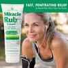 Miracle of Aloe Miracle Rub Pain Relieving Cream 8 oz, Fast & Effective Relief for Arthritis, Muscle, and Joint Pain - Maximum Strength UltraAloe Formula, Topical Analgesic