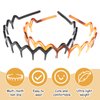 Tyqour 4pcs Zig Zag Headband Non Slip Comb Headband Plastic Tooth Hair Comb Wavy Teeth Hairpin Headband for Women Girls Men