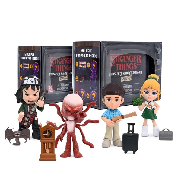 YuMe Official Netflix Stranger Things Upside Down Surprise Mystery Capsules Action Figures Merchandise Toys Box for Fans - Series 2, 2 Pack
