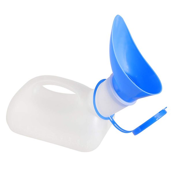 Urinals for Men Spill Proof, Male Urinal Bottles,Portable Urinal Container 34oz /1000ml, Travel Urinals-fu