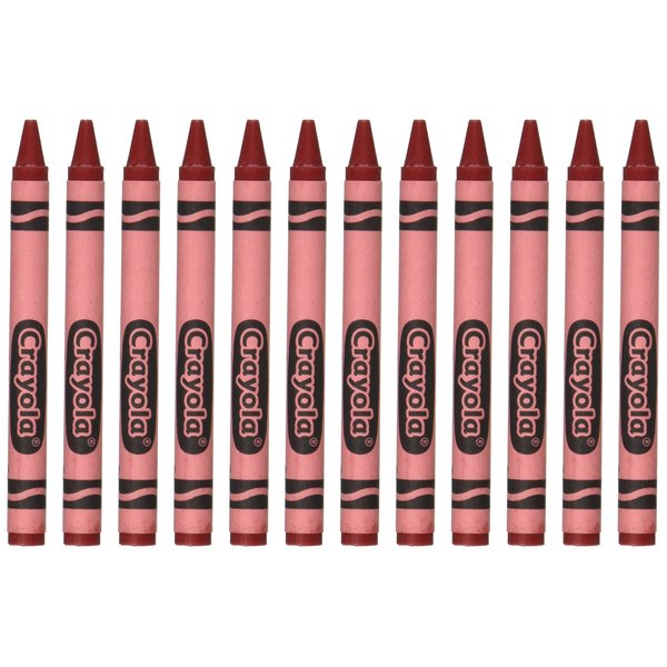 Crayola 52-0836-038 Single Color Crayon Refill, 5/16" x 3-5/8" Size, Standard, Red