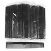 Hipruict Disposable Combs Individually Wrapped, Sturdy Combs in Bulk, 50 Pack Combs Bulk, Double Tooth Hair Pocket Comb, Bulk Combs for Homeless, Charity, Care Pack Black