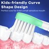 Kids Toothbrush Heads for Philips Sonicare: Soft Electric Replacement Brush Compatible with Phillips 6032/94 6321 6340 6042 6320 6330 Compact Head for Child 3-7, Pink Girl Green Boy 8 Pack