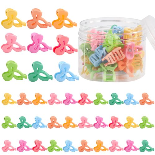 LifeDawn 30Pcs Small Hair Clips Ribbon Bow Hair Claws for Women Girls,Matte Hair Clips Small Claw Clips for Thin Hair Strong Hold Nonslip Hair Styling Accessories,Ribbon Bow Style